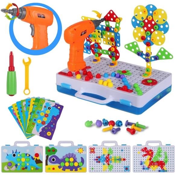 224 Piece Kids Bits Drill Puzzle STEM Engineer - Picture 4 of 7